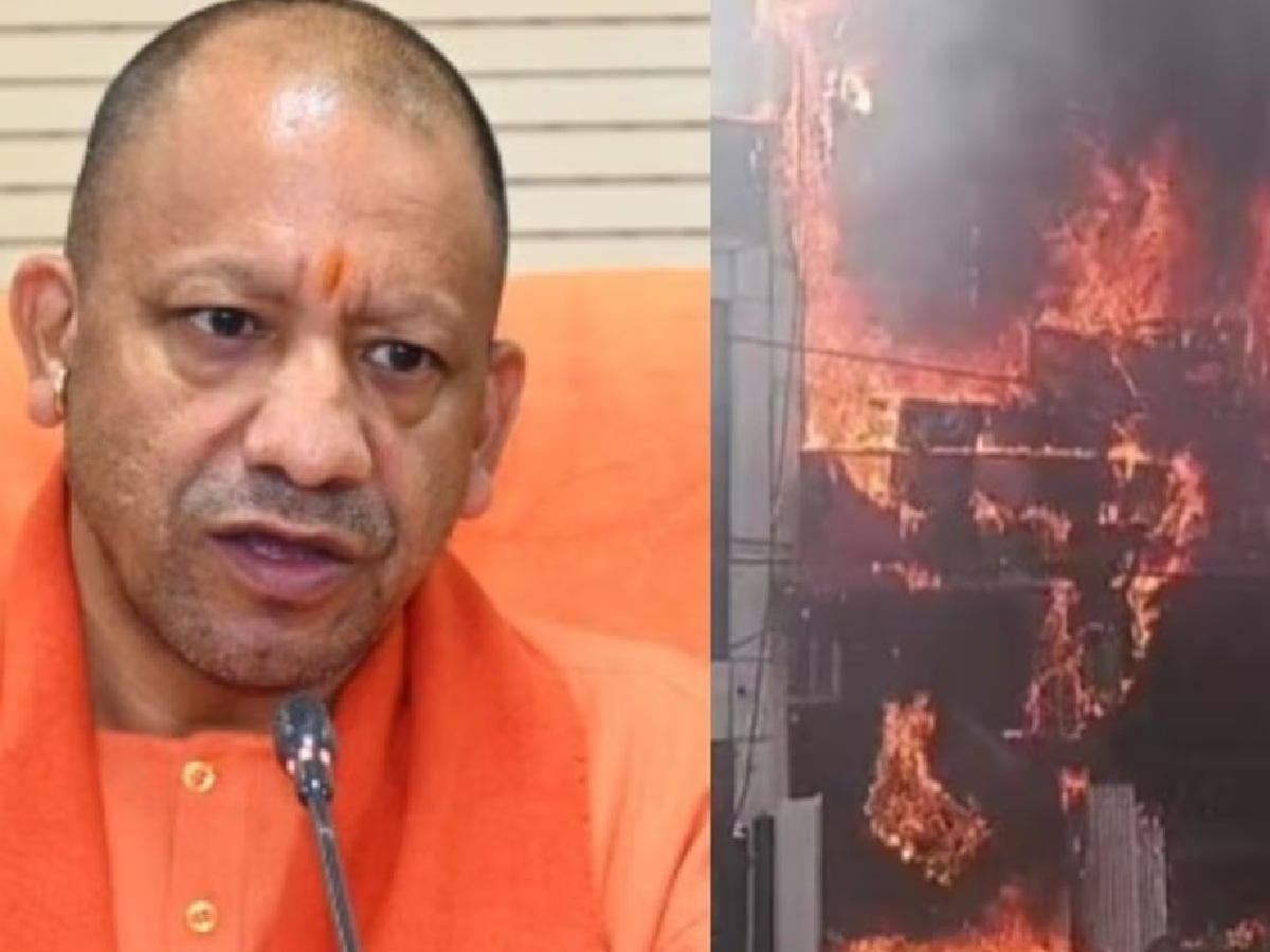 CM Yogi cancels Hathras-Agra trip and rushes back to Lucknow after being alerted to a massive fire