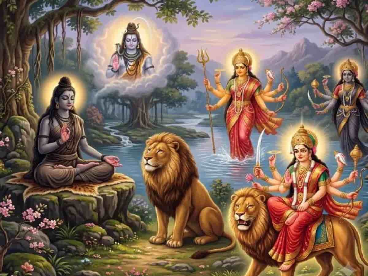 Mythological Tale: How a Hungry Lion Became the Divine Vehicle of Goddess Durga