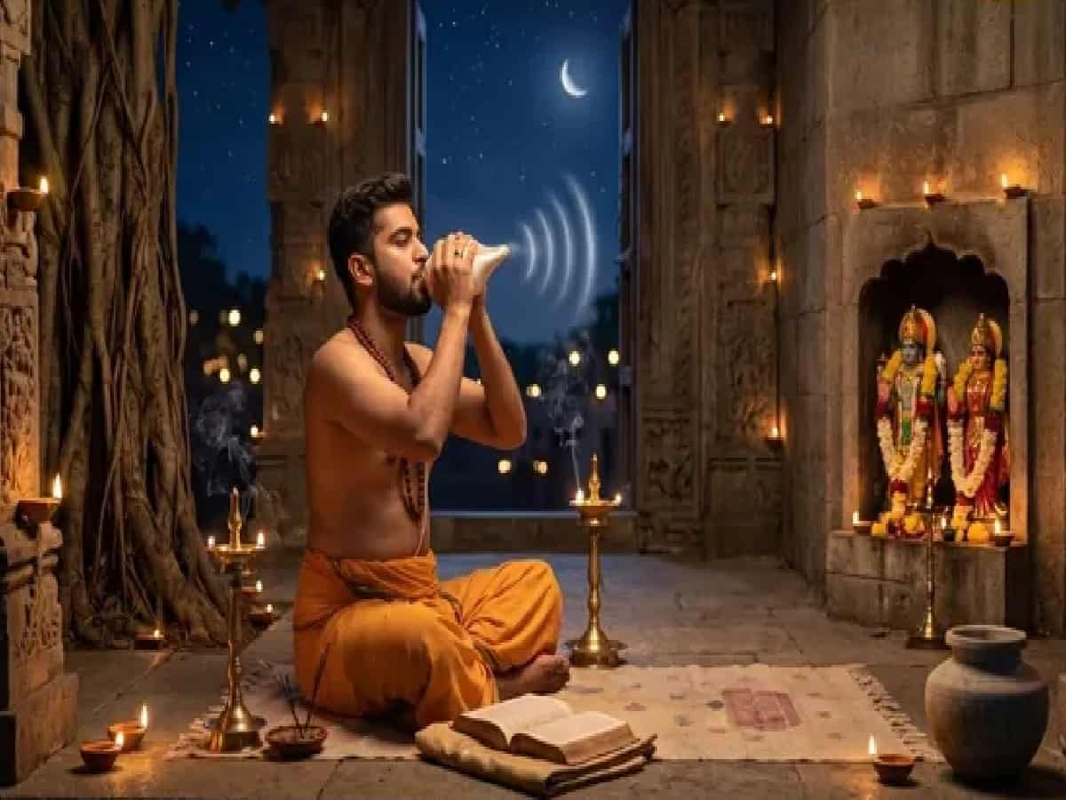 Is Blowing the Conch Shell at Night Auspicious or Inauspicious, Correct Timings, Rules, and Astrological Insights