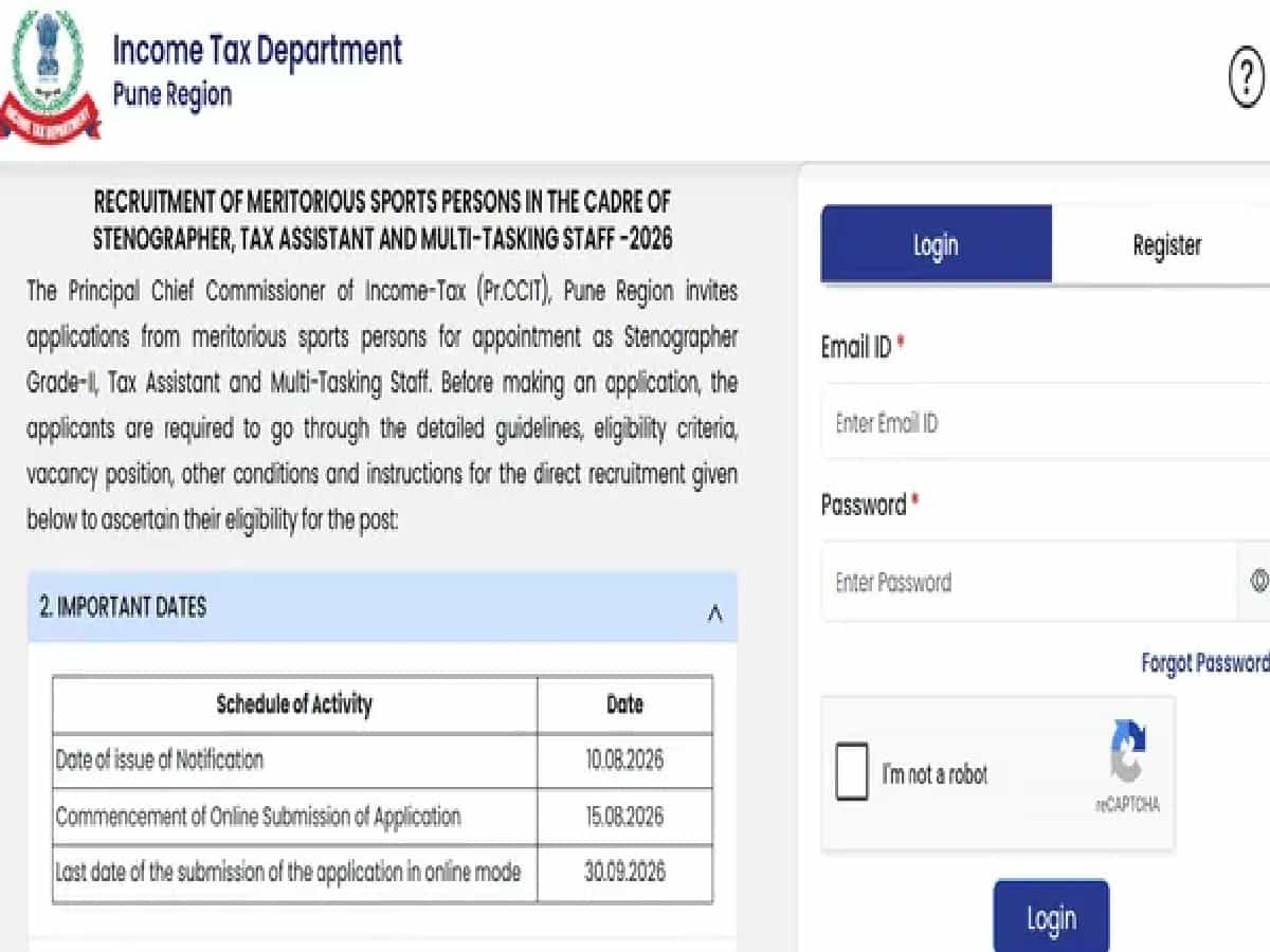 Big Relief for Candidates as Application Deadline Extended for 85 MTS, Tax Assistant and Steno Posts