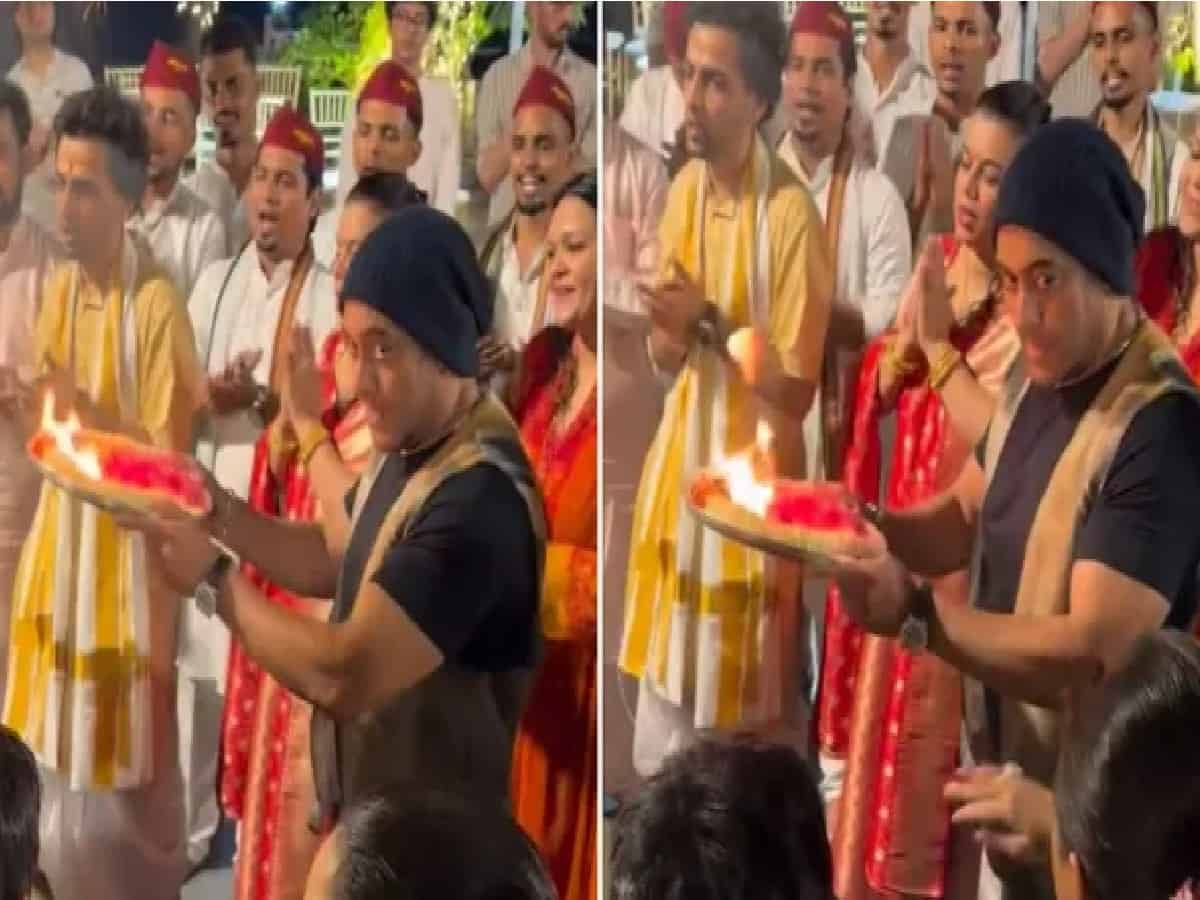 Sister's Intervention: Salman Khan Caught Making Ganpati Aarti Error as Viral Video Wins Hearts