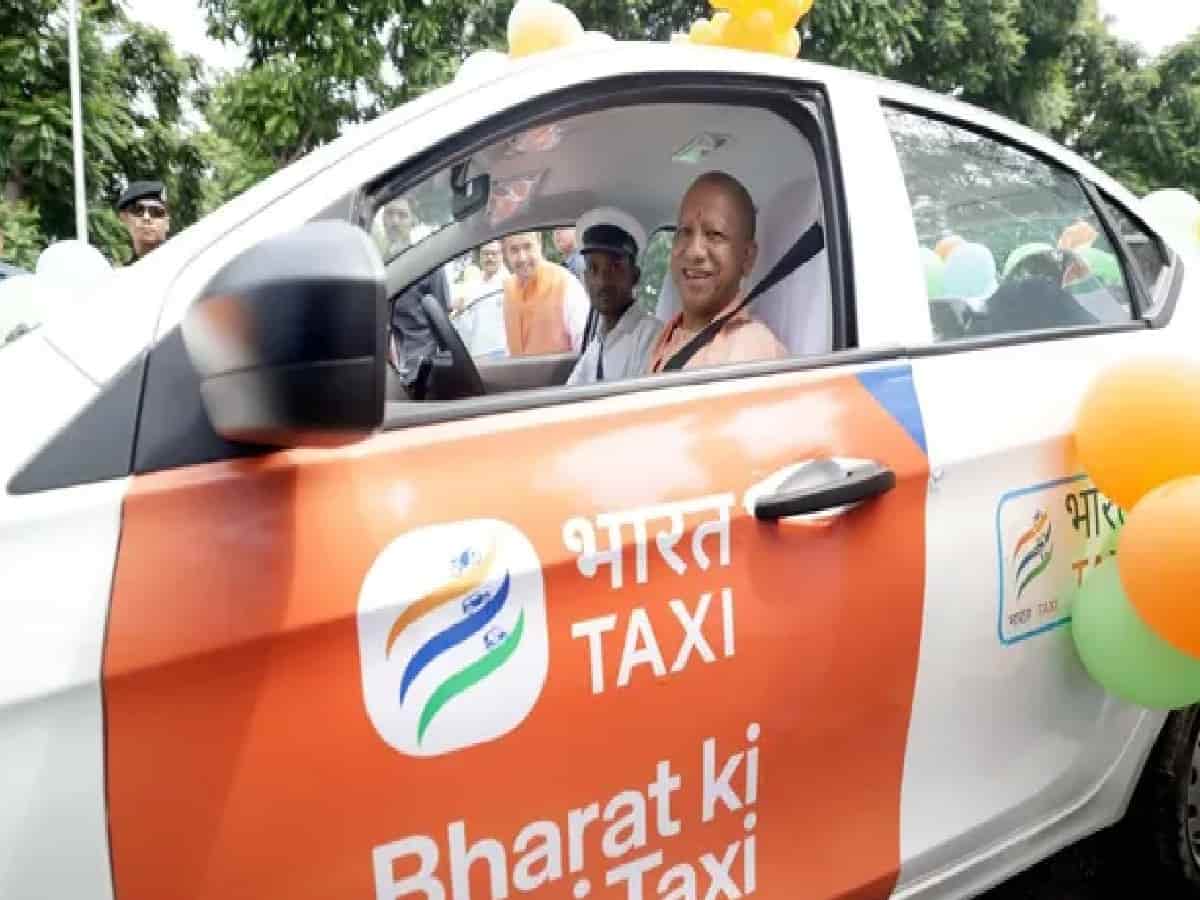 Zero-Commission Bharat Taxi Hits 4 UP Metros: CM Yogi Rolls Out ₹5 Lakh Social Security