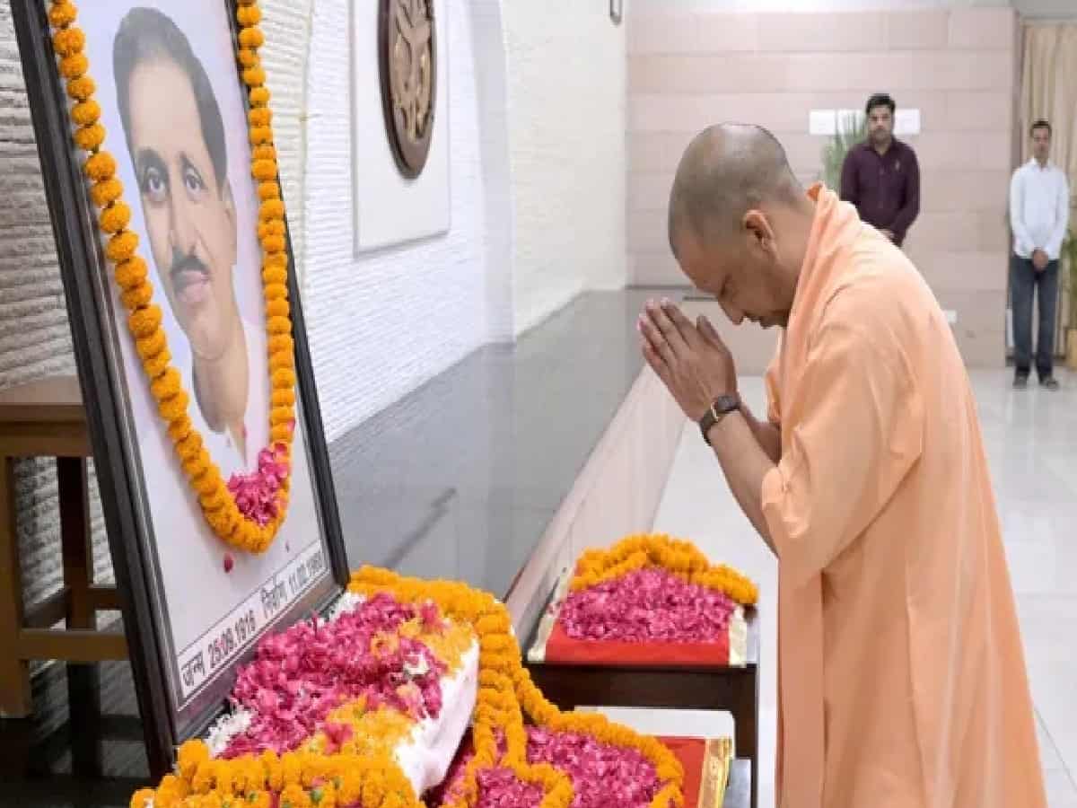 Pt. Deendayal Upadhyaya's 110th Jayanti: CM Yogi Pays Tribute to Pioneer of 'Antyodaya'