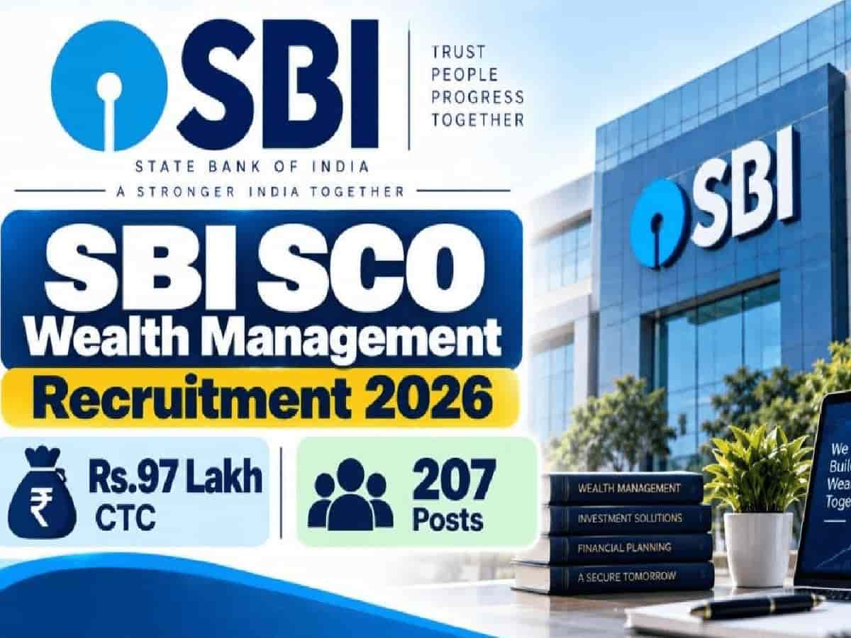 SBI Announces 207 Wealth Management Officer Posts with Up to ₹97 Lakh CTC