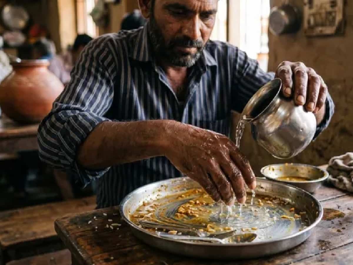 Stop Washing Hands in Your Food Plate: Vedic Warning on How It Brings Poverty