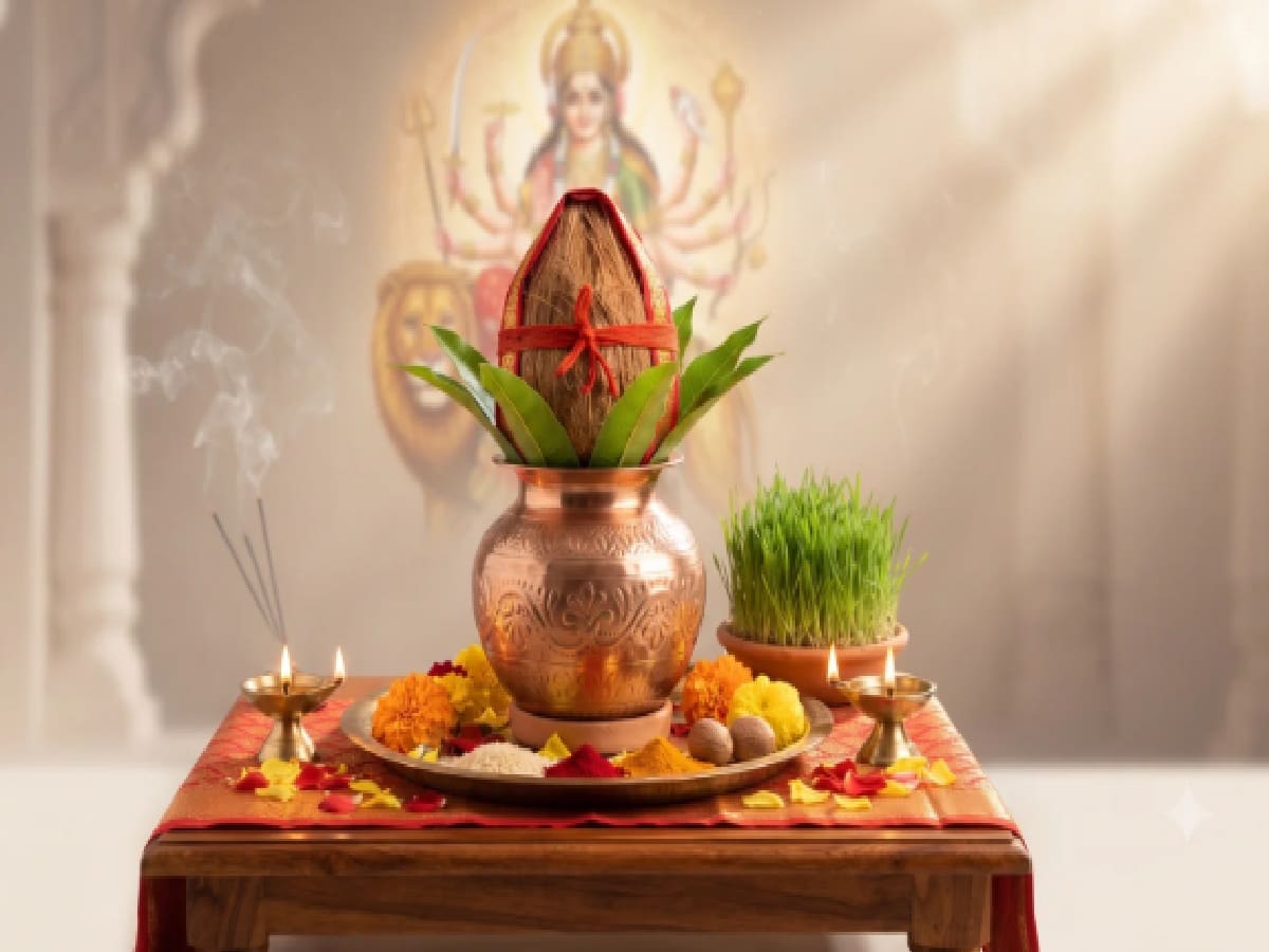 Missed Morning Muhurat, Install Navratri Kalash in Abhijit Muhurta Today