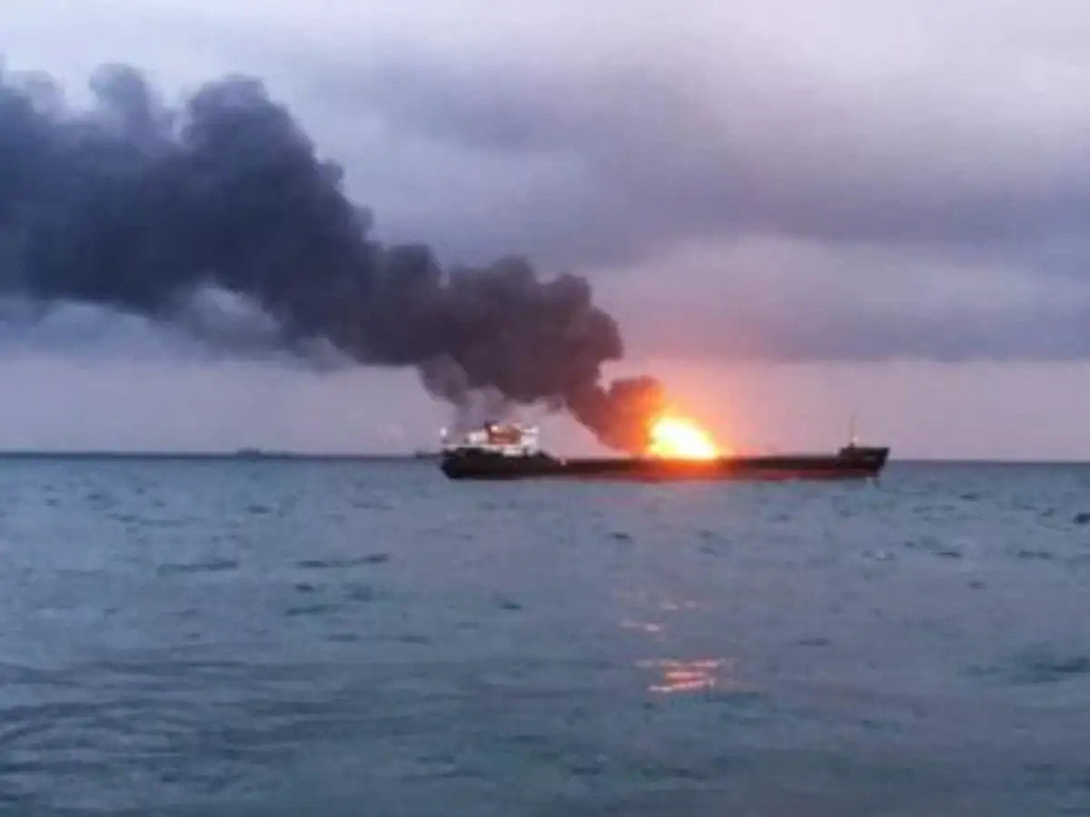 Drone Strike Sets Tanker Ablaze Off Oman: 2 Indian Sailors Missing as Dramatic