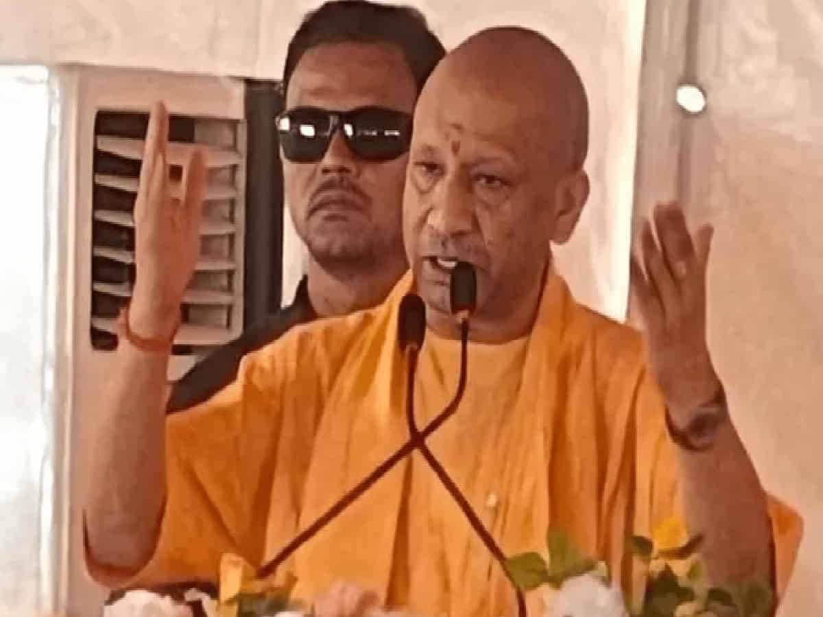 Yogi Adityanath : Lays Foundation for 602 Flats on Reclaimed Mafia Land