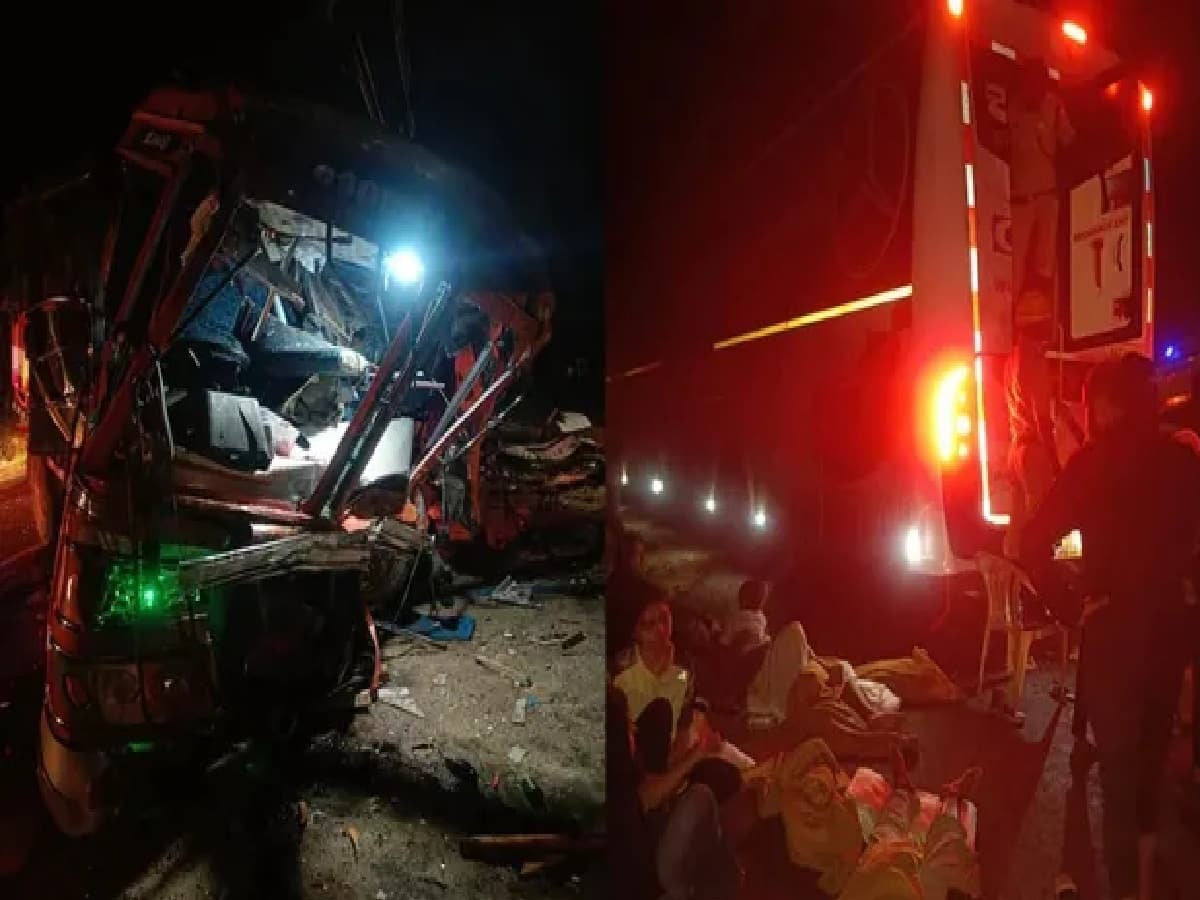 4 Dead, 31 Injured as Bengaluru-Kozhikode Sleeper Bus Collides Head-On with Truck in Mysuru