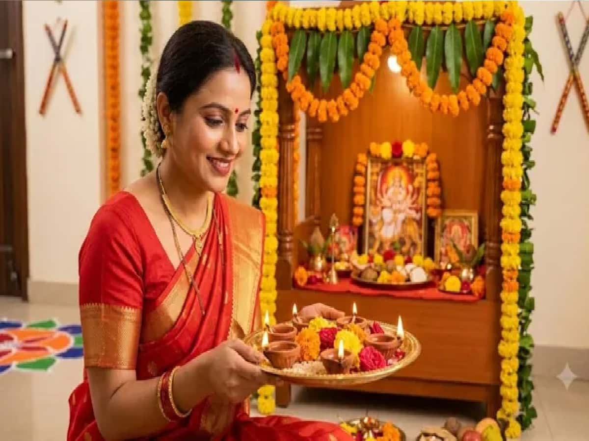 Lighting 108 Lamps on Maha Ashtami Unlocks Divine Blessings and Good Fortune