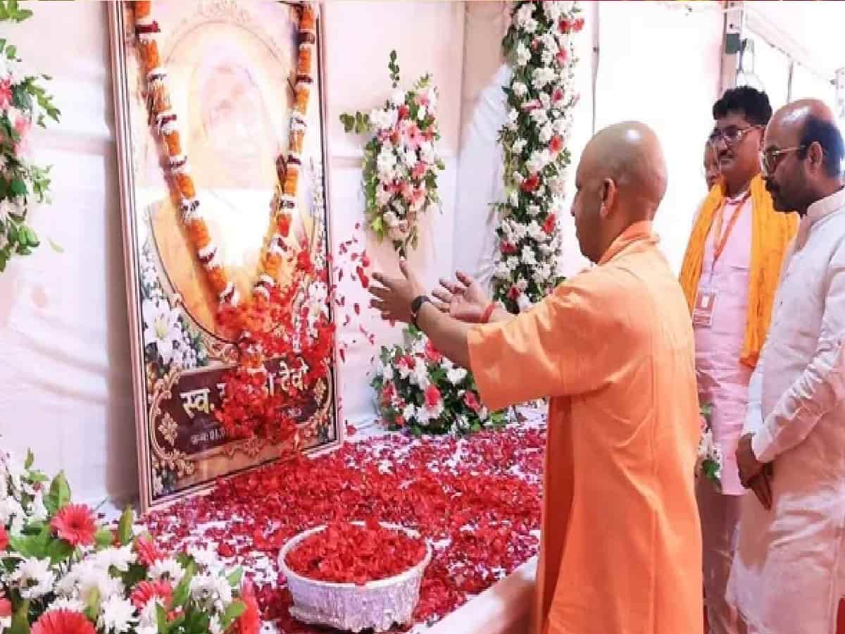 CM Yogi Pays Tribute to Harish Dwivedi's Late Mother Yashoda Devi