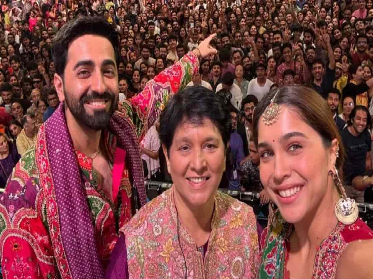 Ayushmann & Sharvari Rock Navratri With Dandiya Queen Falguni Pathak