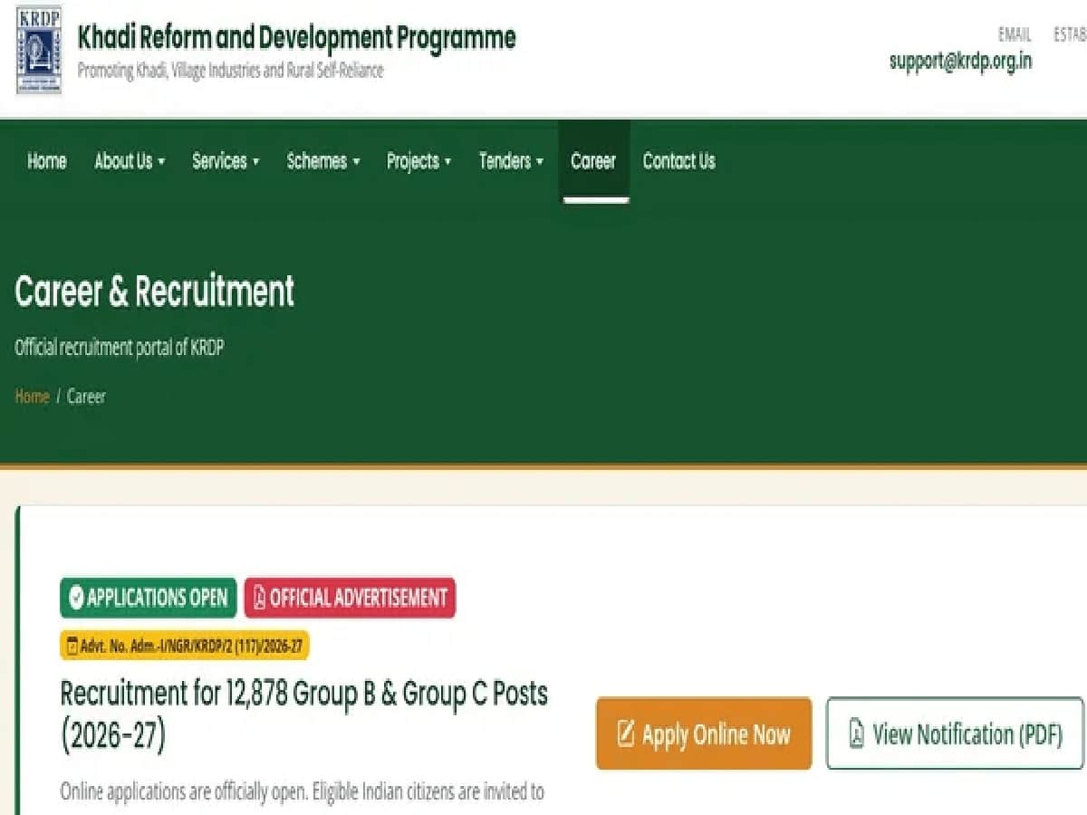 KRDP Recruitment 2026: Massive Hiring Drive for 12,878 Group B and C Vacancies